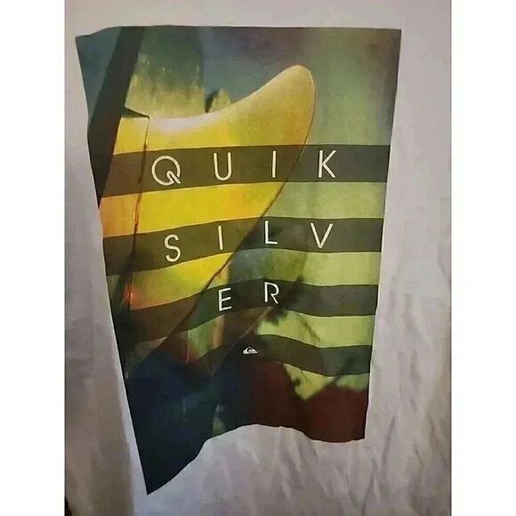 Quiksilver The Original Boardshort Company Graphic Logo Tee T-Shirt Sz M A37 - Picture 1 of 6